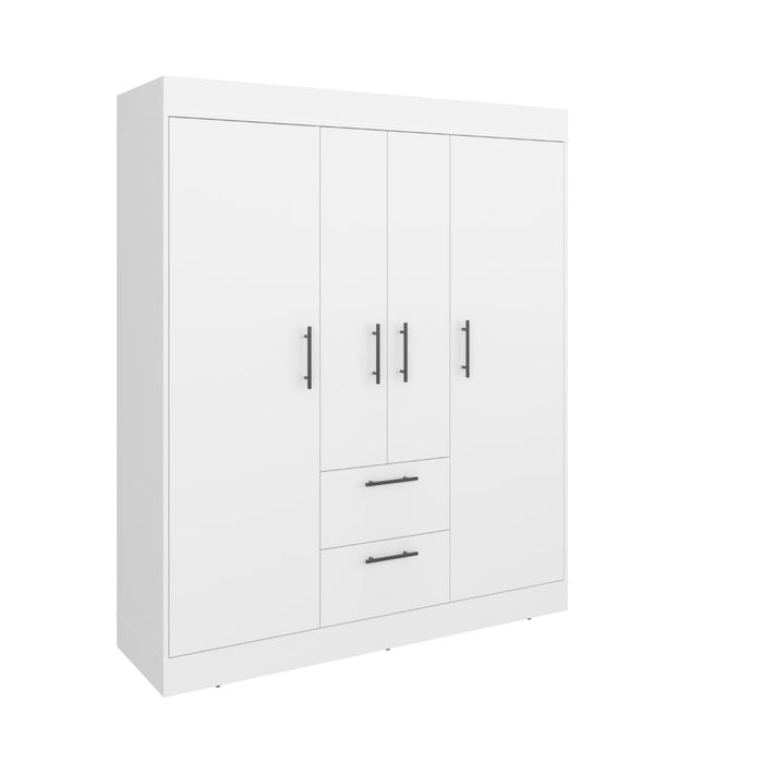 Closet aura, blanco duquesa, con 4 puertas y 2 cajones