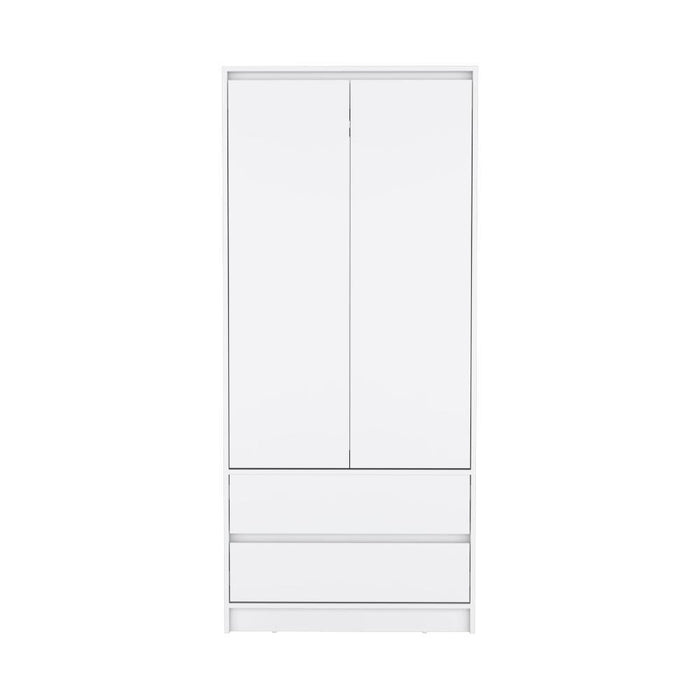 Closet Cruella, Blanco, Con Dos Puertas Abatibles Debe Ser Anclado a La Pared ZF
