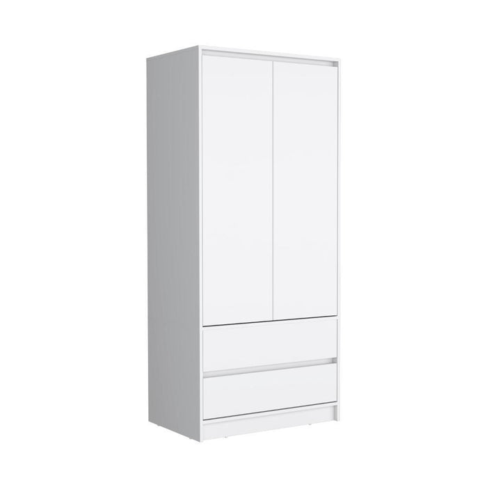 Closet Cruella, Blanco, Con Dos Puertas Abatibles Debe Ser Anclado a La Pared ZF