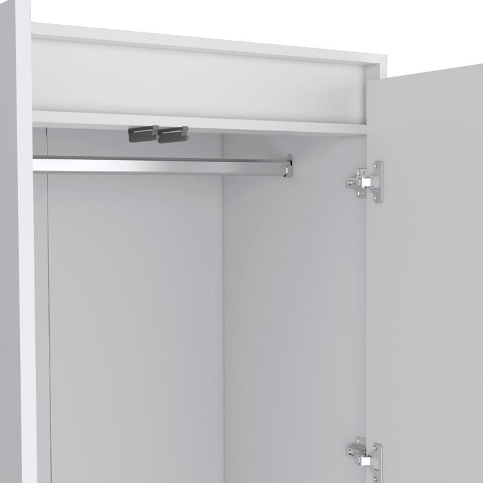Closet Cruella, Blanco, Con Dos Puertas Abatibles Debe Ser Anclado a La Pared ZF