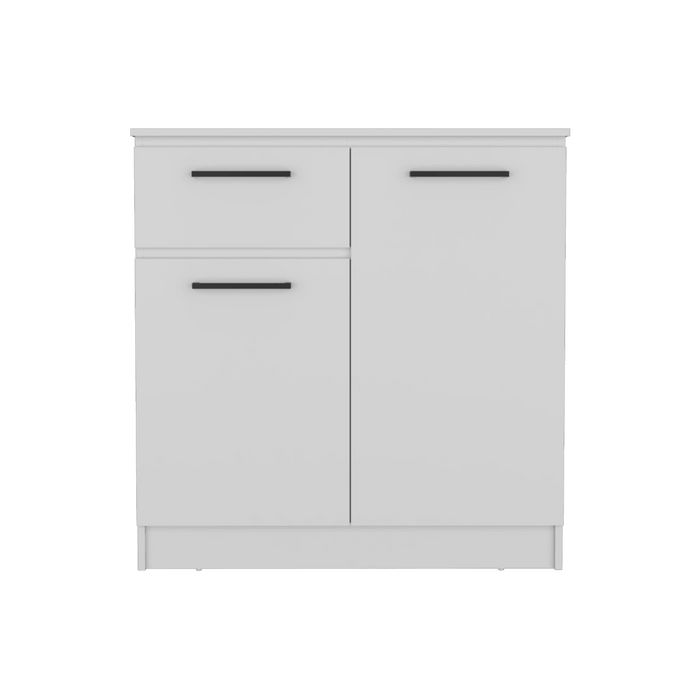 Organizador Indira, Blanco Duqueza, con tres cajones multiusos deslizables