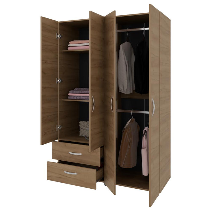 Closet Arkola, Kronos Fresno Europeo, Cuatro Puertas y Dos Cajones ZF
