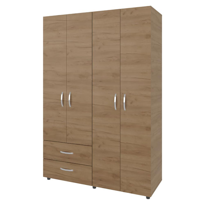 Closet Arkola, Kronos Fresno Europeo, Cuatro Puertas y Dos Cajones ZF