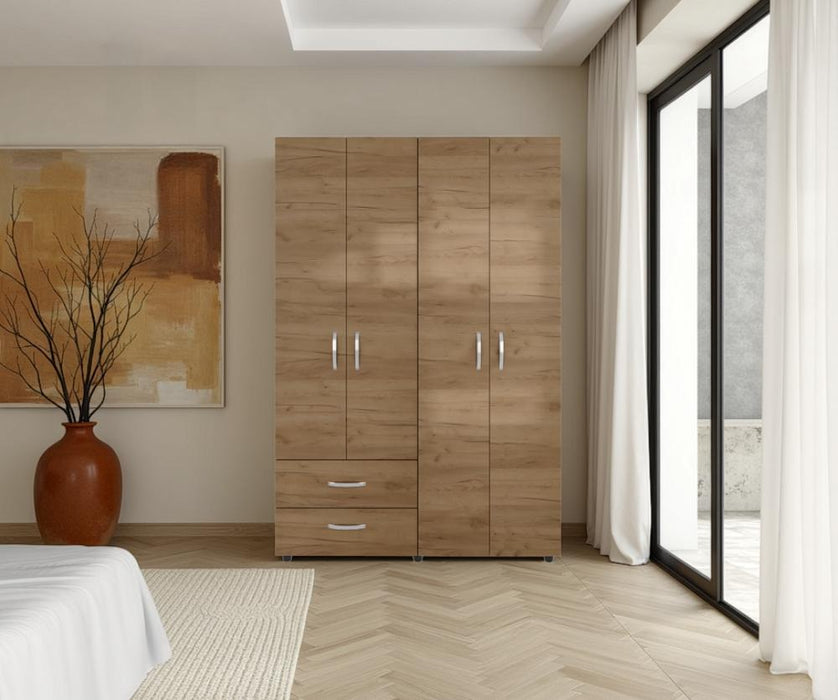 Closet Arkola, Kronos Fresno Europeo, Cuatro Puertas y Dos Cajones ZF