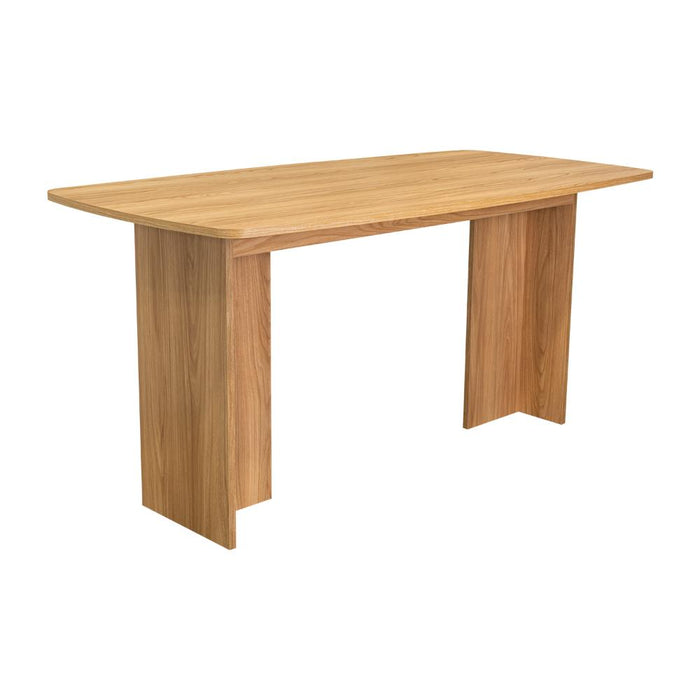 Mesa Para Comedor Bangok, Fresno Europeo, con diseño practico y funcional, No incluye Sillas