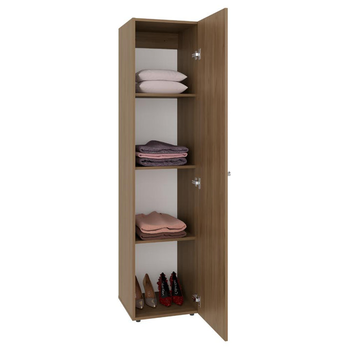 Closet Con Espejo Alma, Kronos Fresno, Diseño moderno con entrepaños y puerta ZF