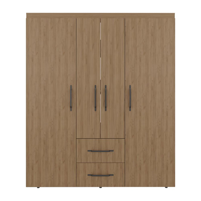Closet Bariloche Eco, Kronos Fresno, Moderno con Variedad De Entrepaños, cuatro puertas y dos cajones ZF
