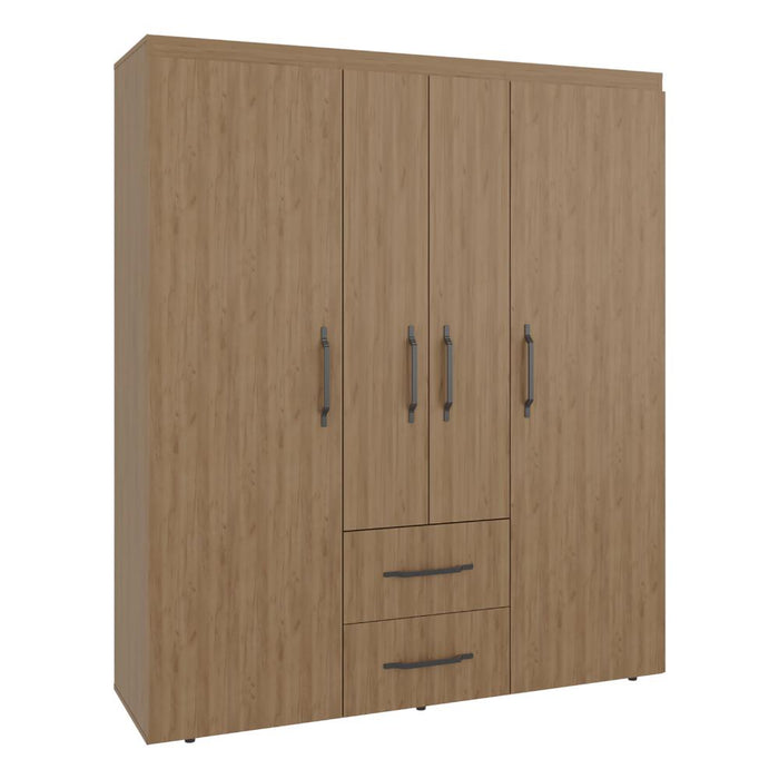 Closet Bariloche Eco, Kronos Fresno, Moderno con Variedad De Entrepaños, cuatro puertas y dos cajones ZF