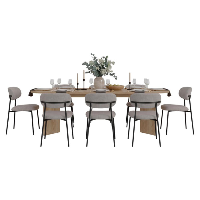 Mesa para Comedor Ted 241, Fresno Europeo, para 8 Puestos, No Incluye Sillas