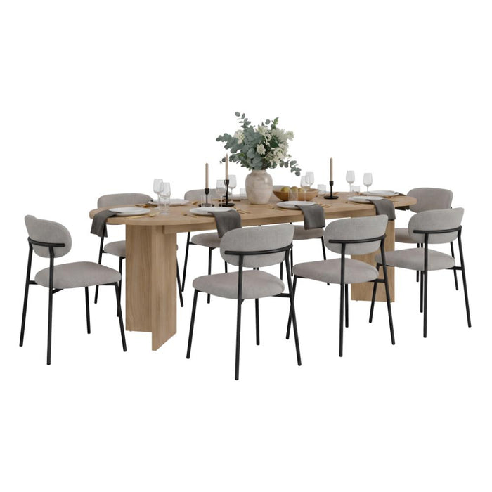 Mesa para Comedor Ted 241, Fresno Europeo, para 8 Puestos, No Incluye Sillas
