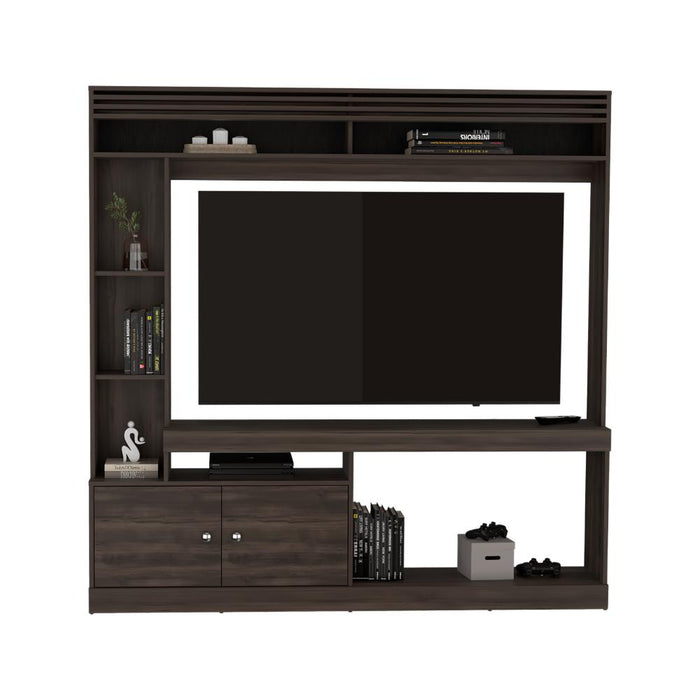 Mesa Para Tv Roy, Nogal Europeo, con Espacio Para Televisor de 50 Pulgadas ZF