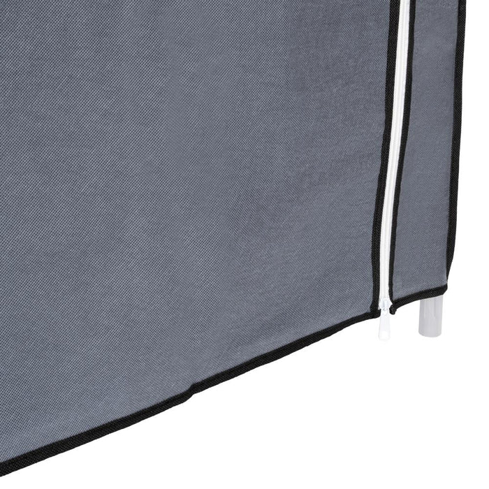 Closet Portátil Jeanpool, Gris, Variedad de Entrepaños en Tela