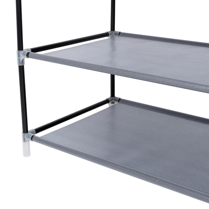 Closet Portátil Jeanpool, Gris, Variedad de Entrepaños en Tela