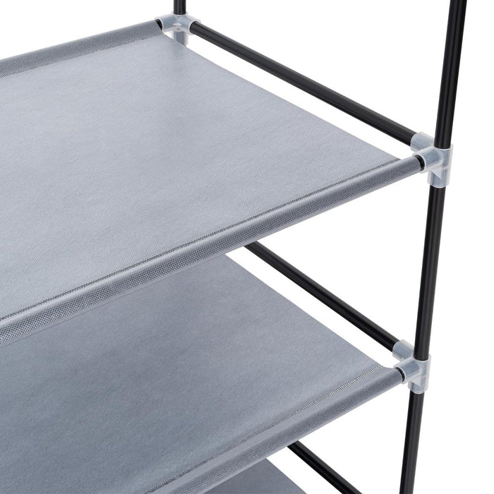 Closet Portátil Jeanpool, Gris, Variedad de Entrepaños en Tela