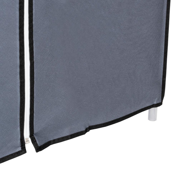 Closet Portátil Jeasken, Gris, Variedad de Entrepaños en Tela