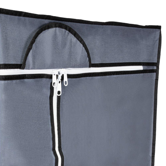 Closet Portátil Jeasken, Gris, Variedad de Entrepaños en Tela