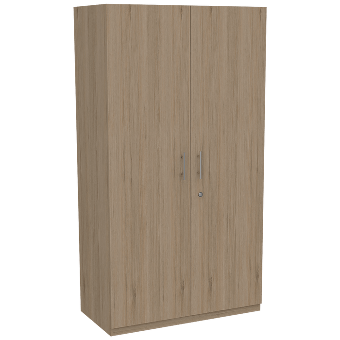 Closet Trade, Cartagena y Blanco con amplio espacio para almacenamiento y dos tubos para colgar ropa