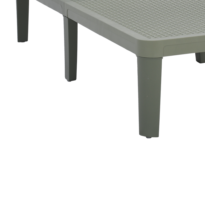 Cama Asoleadora Delhi, Verde, Diseño Minimalista