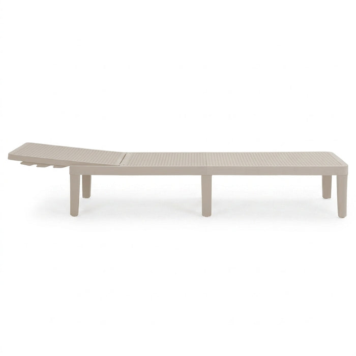 Cama Asoleadora Delhi, Gris Claro, Diseño Minimalista
