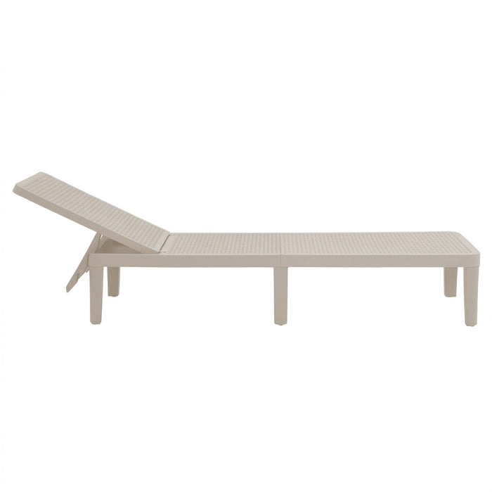Cama Asoleadora Delhi, Gris Claro, Diseño Minimalista