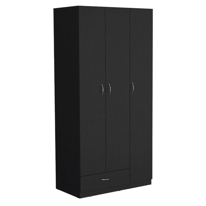 Closet Viltex, Wengue, Con Amplios Espacio Para Ropa y Tres Puertas Abatibles