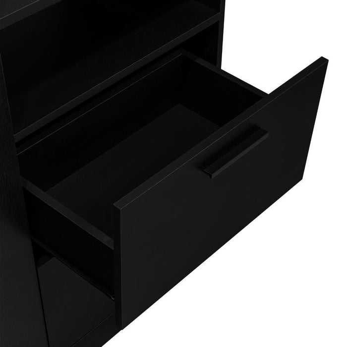 Closet Tocador Praga, Wengue, con diseño moderno incluye Espejo