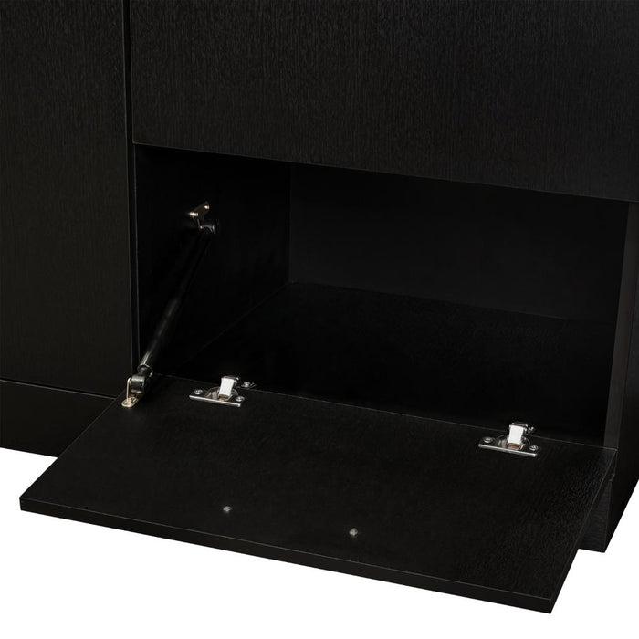 Closet Tocador Praga, Wengue, con diseño moderno incluye Espejo