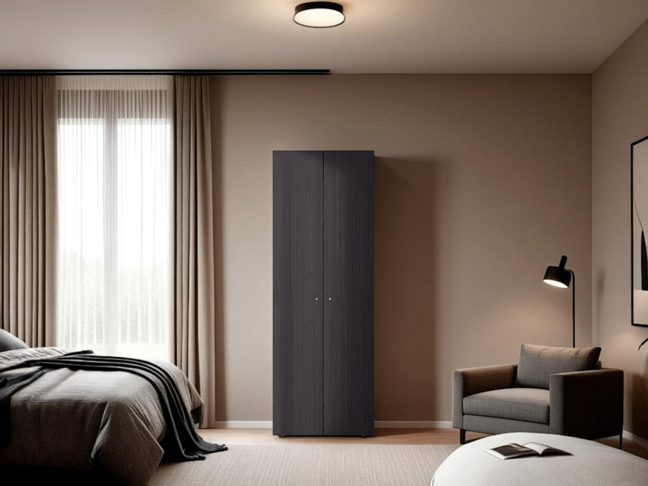 Closet Beico, Wengue, Con Dos Puertas Abatibles y Cuatro Entrepaños ZF