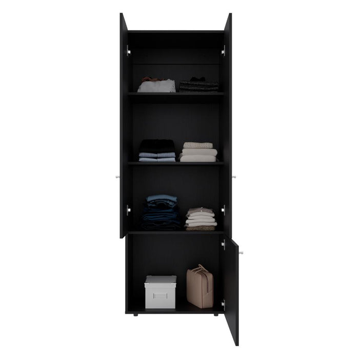 Closet Beico II, Wengue, Con Tres Puertas Abatibles y Tres Entrepaños