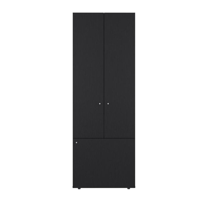 Closet Beico II, Wengue, Con Tres Puertas Abatibles y Tres Entrepaños