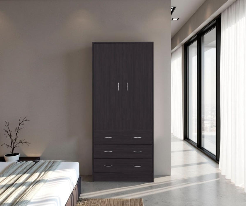 Closet Pilic, Kronos Wengue, Tres Cajones Con Gran Capacidad De Almacenamiento ZF