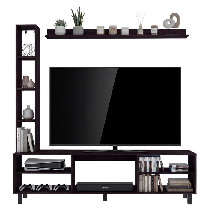 Centro de Entretenimiento Scio, Wengue, con Capacidad para TV hasta de 65" ZF