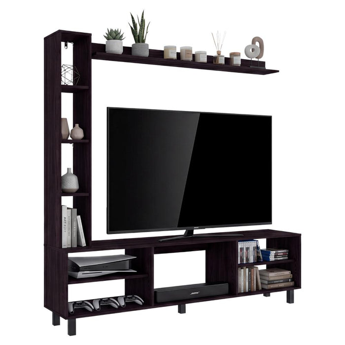 Centro de Entretenimiento Scio, Wengue, con Capacidad para TV hasta de 65" ZF