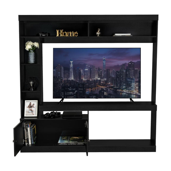 Mesa Para Tv Roy, Wengue, con Espacio Para Televisor de 50 Pulgadas