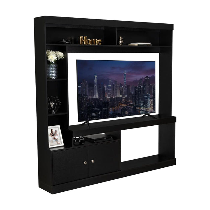 Mesa Para Tv Roy, Wengue, con Espacio Para Televisor de 50 Pulgadas