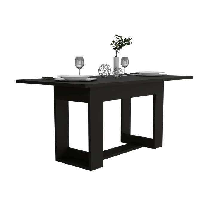Mesa Para Comedor Volder, Wengue, con Amplia Superficie, No Incluye Sillas