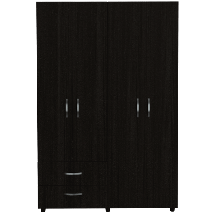 Closet Arkola, Wengue, Con Dos Cajones Organizadores y Cuatro Puertas Abatibles