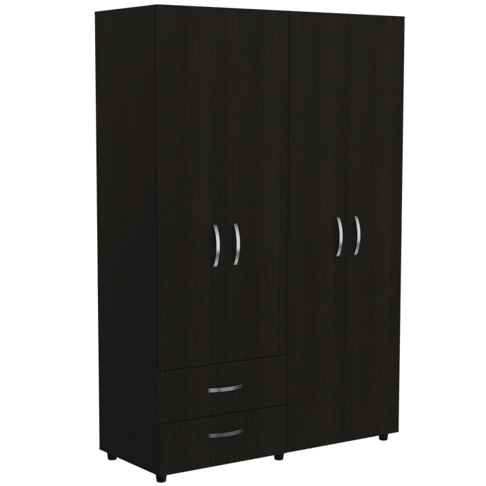 Closet Arkola, Wengue, Con Dos Cajones Organizadores y Cuatro Puertas Abatibles