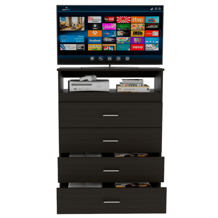 Organizador Tarzy, Wengue, con Cuatro Cajones Organizadores