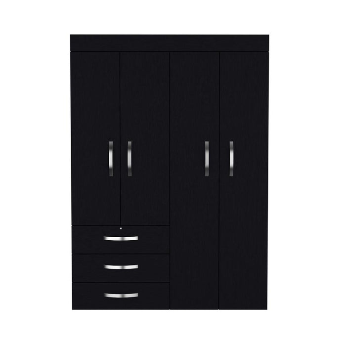 Closet Vienne, Wengue, Con Cuatro Cajones Deslizables