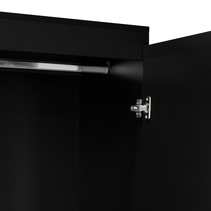 Closet Bariloche Bombay Eco, Wengue, Con Variedad de Entrepaños y Cuatro Puertas Abatibles