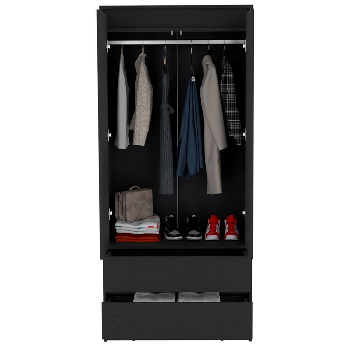 Closet Cruella, Negro, Con Dos Puertas AbatiblesZF