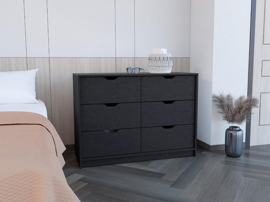 Organizador Brasilia, Wengue, Con Cuatro Cajones Multiusos Deslizables