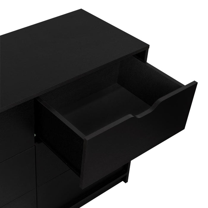 Organizador Brasilia, Wengue, Con Cuatro Cajones Multiusos Deslizables