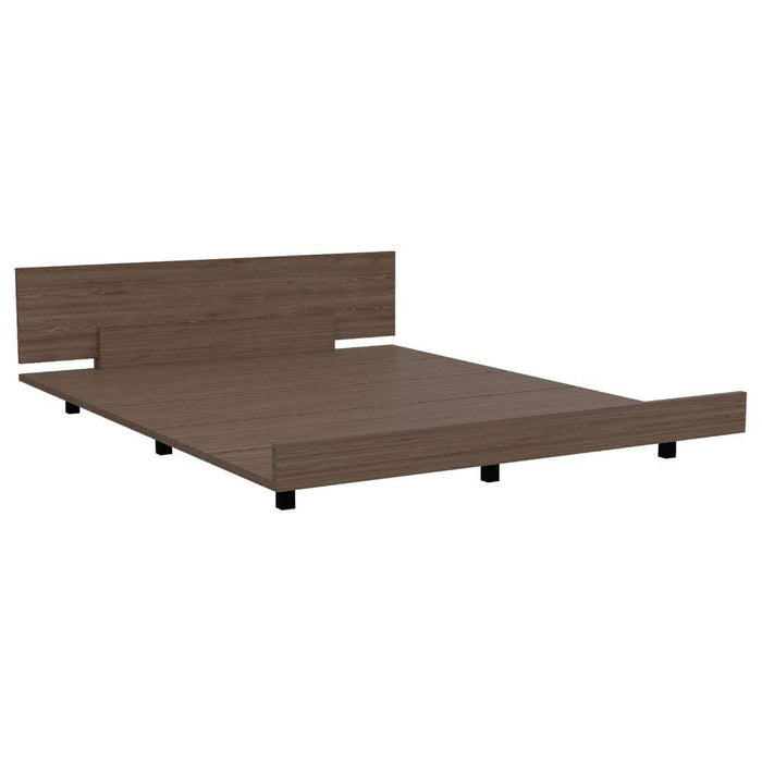 Cama Doble Wesley, Miel, 160 Incluye Tendido de Tablones