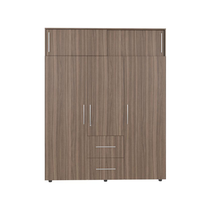 Closet Montano 160, Avellana y Wengue, Con Tres Puertas