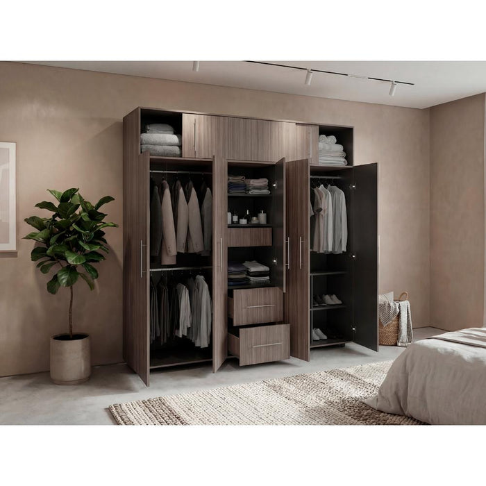 Closet Montano 230, Avellana y Wengue, De Dos puertas Corredizas