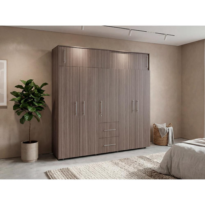 Closet Montano 230, Avellana y Wengue, De Dos puertas Corredizas