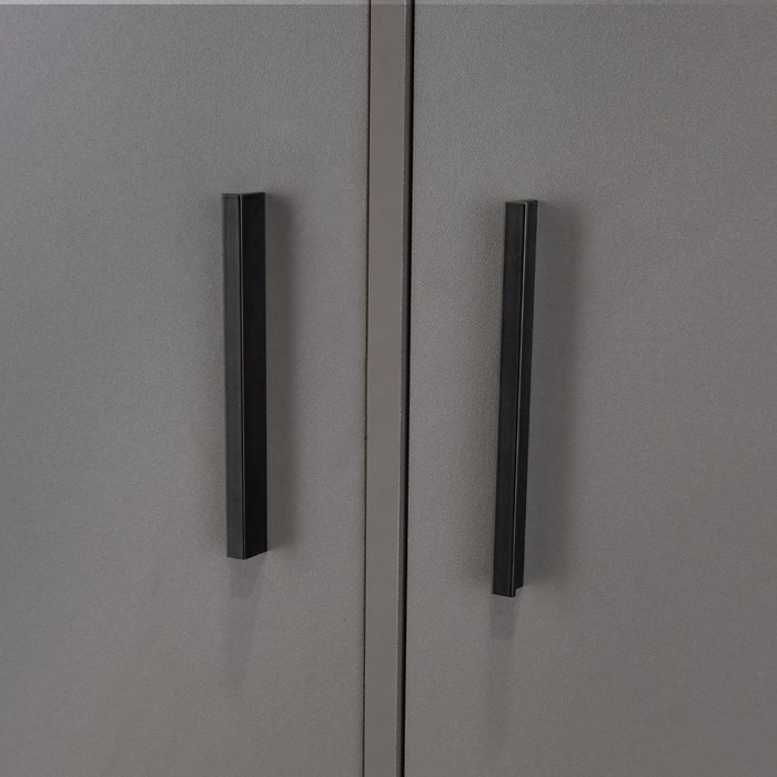 Closet Ader, Plata Oscuro y Fresno Europeo, de Dos Puertas ZF