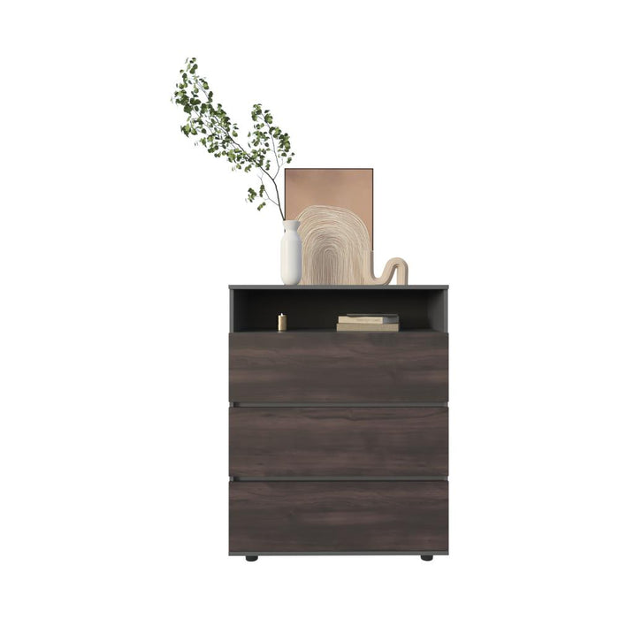 Organizador Apina, Wengue, con cuatro cajones deslizables